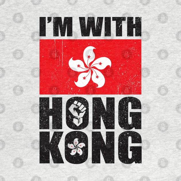 I'm With Hong Kong support the protesters fight for freedom by Alema Art